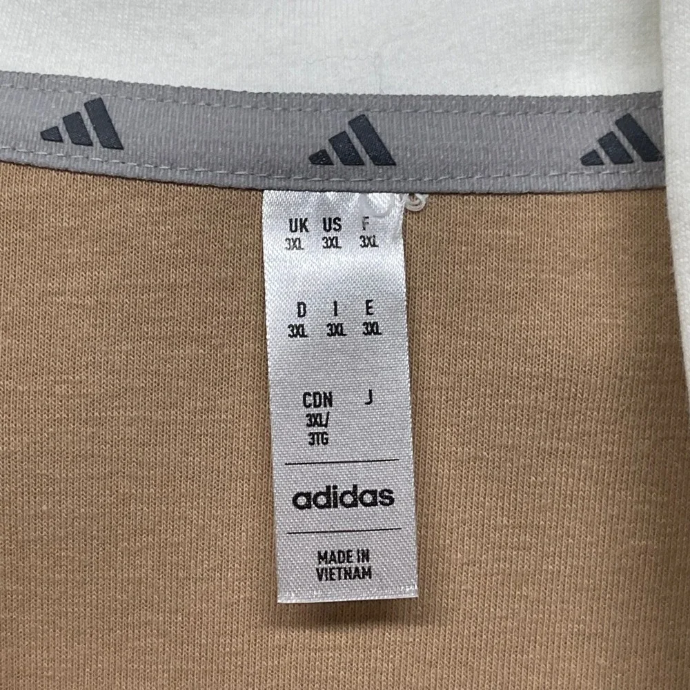 Adidas Hoodie Mens 3XL Brown Hispanic Heritage Short Sleeve Baseball Relaxed Fit